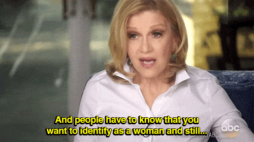 Bruce Jenner trans interview gif