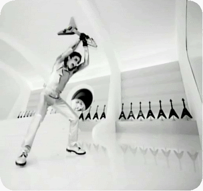 Michael Jackson, Janet Jackson Scream GIF