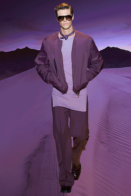 Versace SS16 Menswear Milan Gif