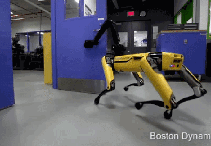 What's the story behind the GIF of a robot opening door? | Dazed